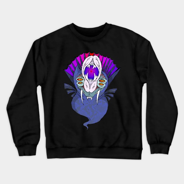 Portal Demon Bust Crewneck Sweatshirt by mothammer